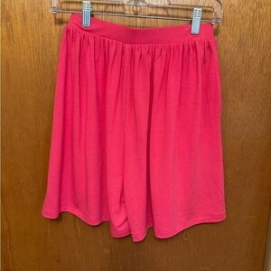 Zenana Pink Shorts stretch Knit Polyester/Spandex Women S pockets NWOT